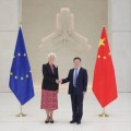 查梦解码中国人民银行行长潘功胜与欧洲中央银行行长拉加德举行中欧央行行长首次年度会晤